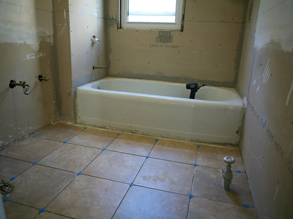 Före renovering: badrumsrenovering i Solna